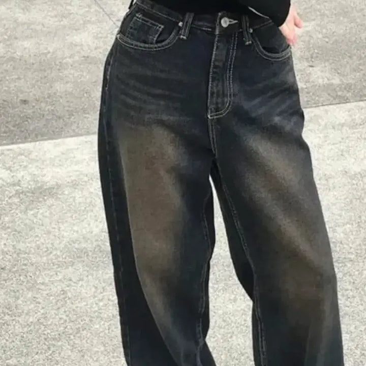[BUNJANG] Mini Foe Denim Oversized Pants / 미니포에데님팬츠