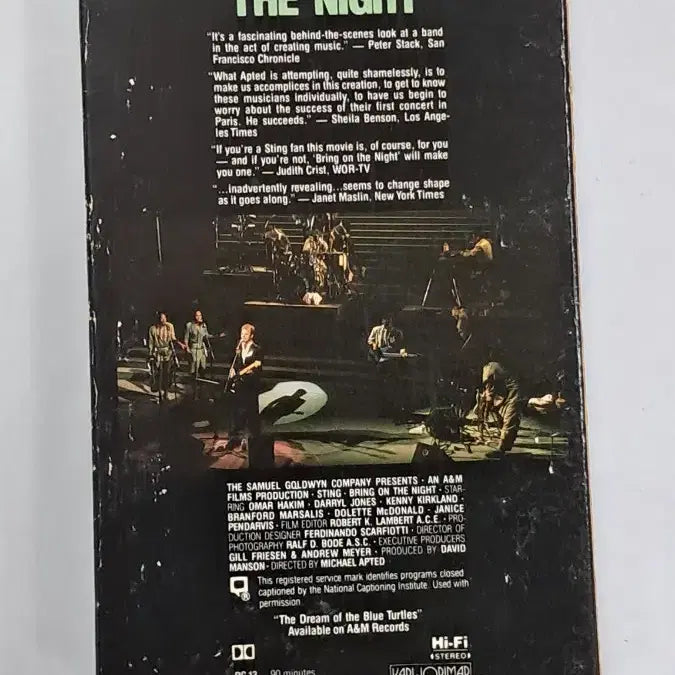 [BUNJANG] Sting Bring On The Night Cassette Tape / 스팅 Bring On The Night 테이프