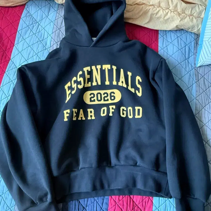 [BUNJANG] Fear of God Essentials Hoodie Black / 에센셜 후드티 2026 급처
