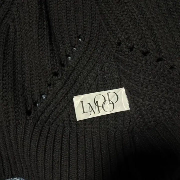 [BUNJANG] Elmood Bulky Crew Round Knit Cardigan Black / 엘무드 벌키 크루 라운드 니트 가디건 블랙 44사이즈