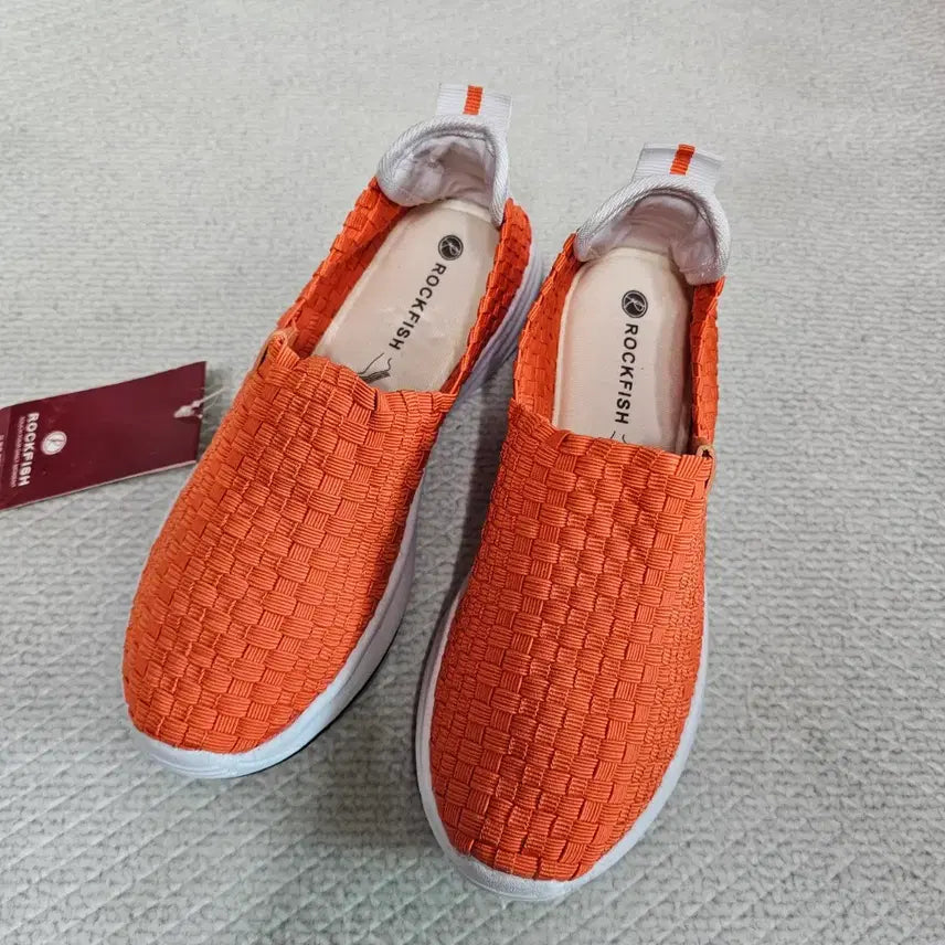 [BUNJANG] Rockfish Mesh Slip-on Shoes / 락피쉬 메쉬 슬립온 새상품(UK3).락피쉬 여성 우븐 슬립온