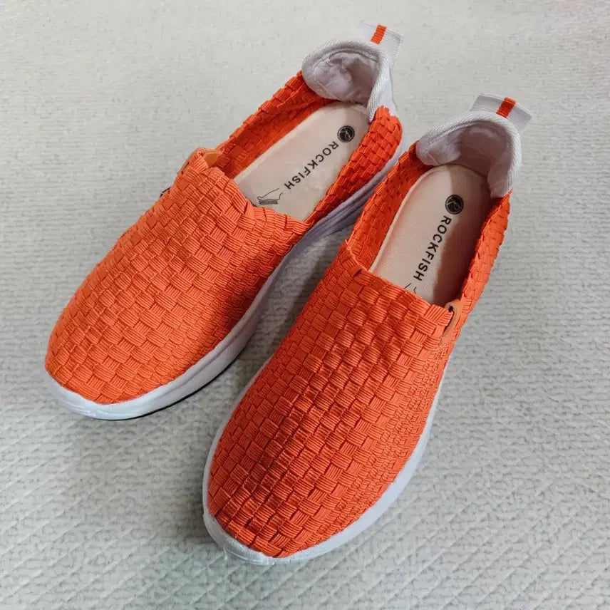 [BUNJANG] Rockfish Mesh Slip-on Shoes / 락피쉬 메쉬 슬립온 새상품(UK3).락피쉬 여성 우븐 슬립온