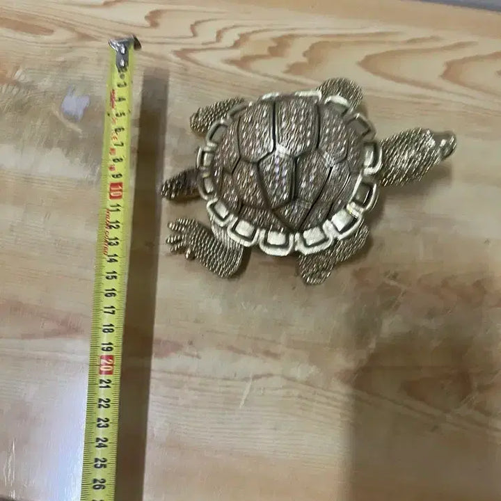 [BUNJANG] Jeweled Turtle Sculpture / 예쁜 보석이 박힌 크고 묵직한 거북조형 /요316