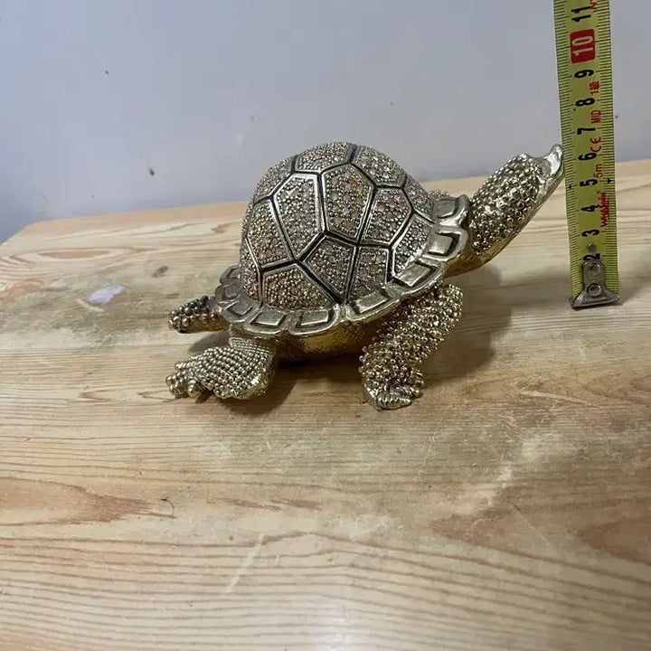 [BUNJANG] Jeweled Turtle Sculpture / 예쁜 보석이 박힌 크고 묵직한 거북조형 /요316