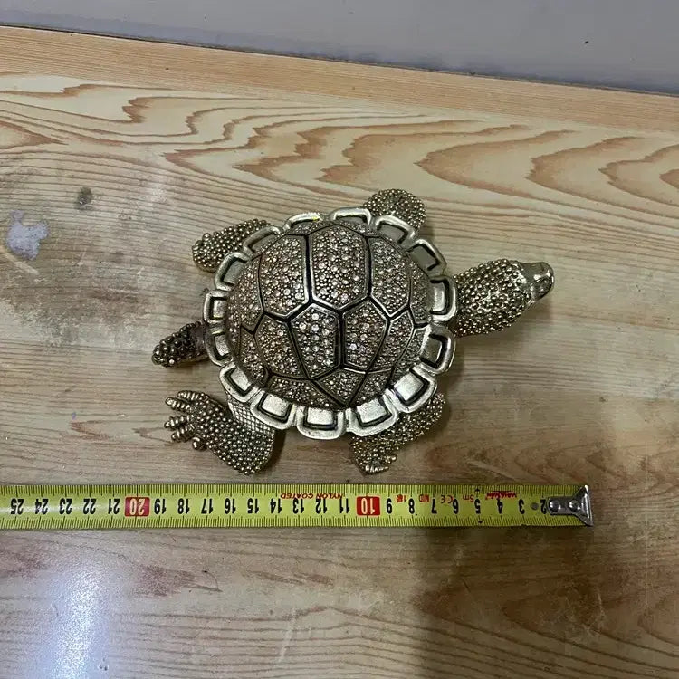 [BUNJANG] Jeweled Turtle Sculpture / 예쁜 보석이 박힌 크고 묵직한 거북조형 /요316