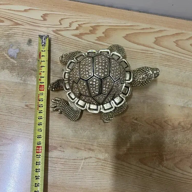 [BUNJANG] Jeweled Turtle Sculpture / 예쁜 보석이 박힌 크고 묵직한 거북조형 /요316