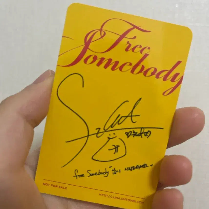 [BUNJANG] Luna Free Somebody Photocard / 루나 free somebody 포토카드