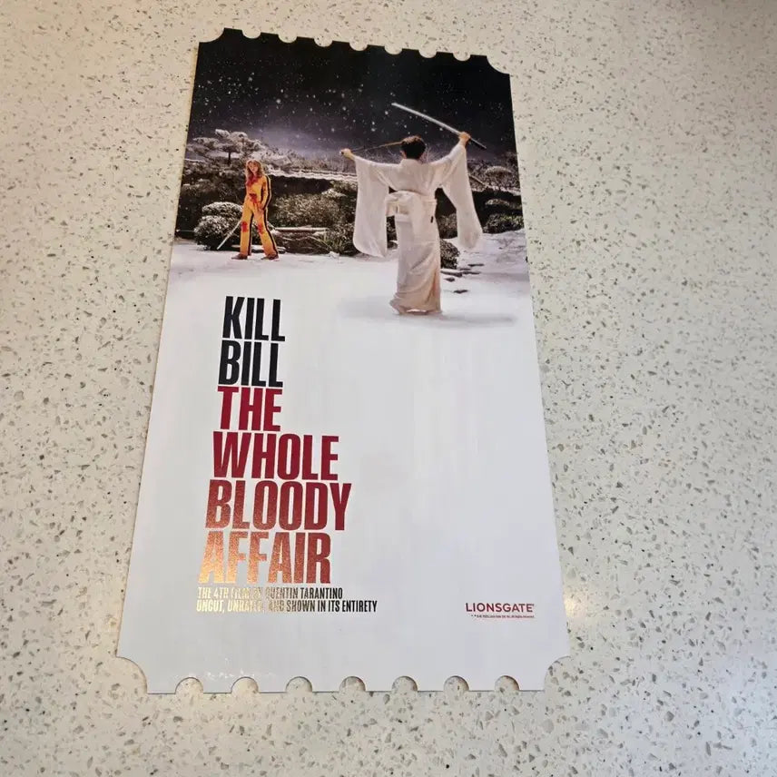 [BUNJANG] Kill Bill Mega Original Ticket / 킬빌 메가 오리지널 티켓