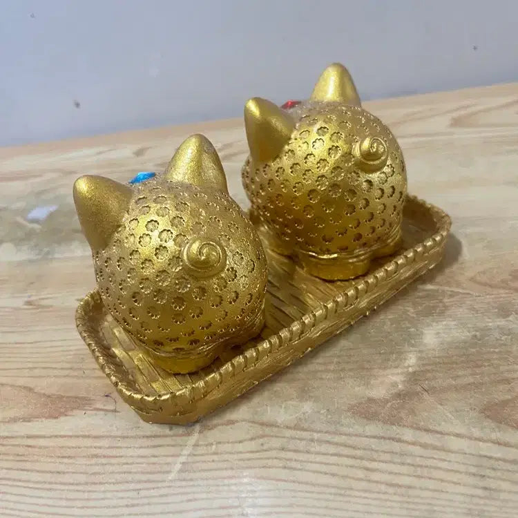 [BUNJANG] Pig Sculpture Set / 귀엽고 묵직한 돼지조형 2개  /   요316