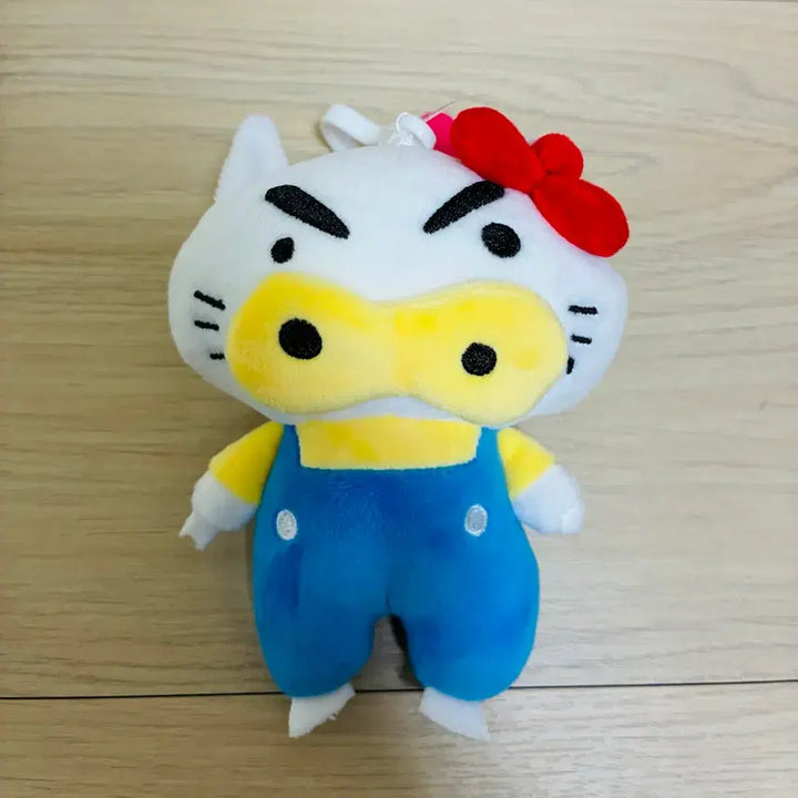 [BUNJANG] Hello Kitty Collaboration Buriburi Daimaoh Ribbon Plush Keyring / 헬로키티 콜라보 부리부리 대마왕 리본 봉제인형 키링