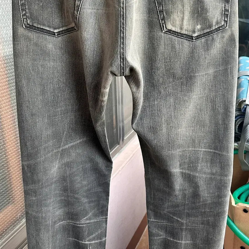 [BUNJANG] SlowGun Japan Archive Washed Denim Straight Fit Jeans / 슬로우건 SlowGun 재팬 아카이브 워싱 데님