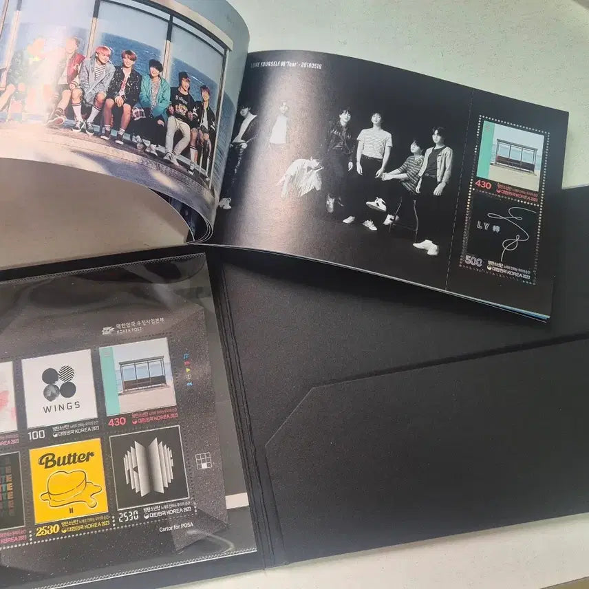 [BUNJANG] BTS Commemorative Stamp Set / 방탄소년단 BTS 기념우표(우표 15540원어치 포함)