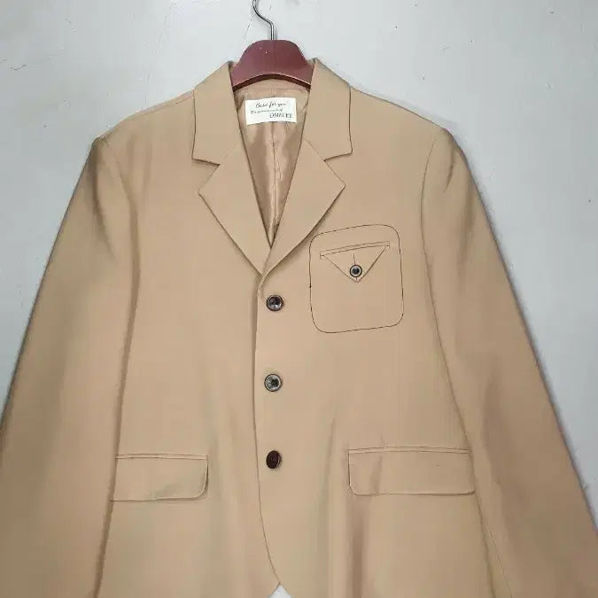[BUNJANG] Omelet Beige Basic Jacket (Size 66) / Omelet 베이지 기본 자켓 66