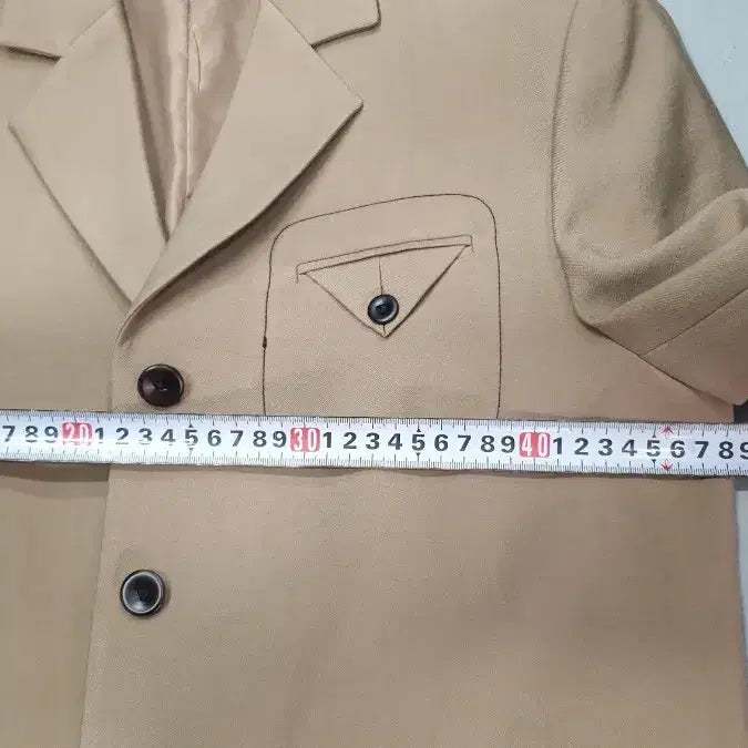 [BUNJANG] Omelet Beige Basic Jacket (Size 66) / Omelet 베이지 기본 자켓 66