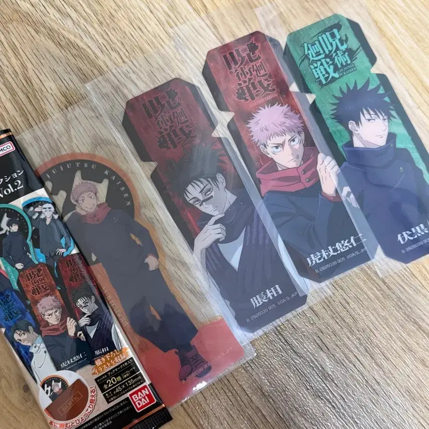 [BUNJANG] Jujutsu Kaisen Culling Game Clear Bookmark Set / 주술회전 사멸회유 클리어책갈피 4종 일괄