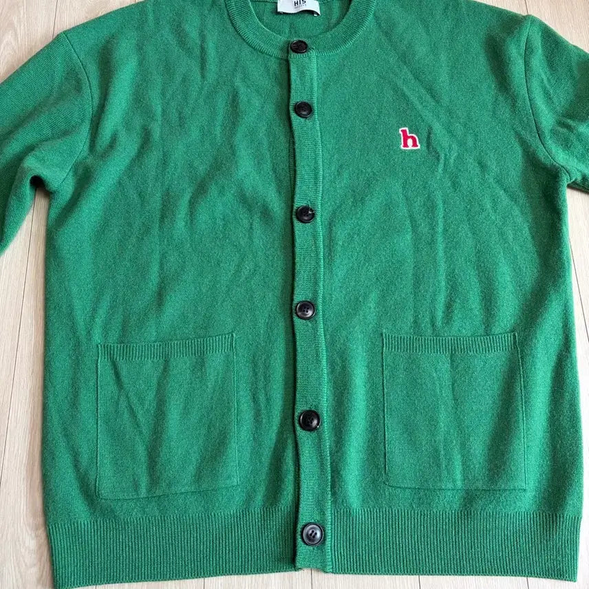 [BUNJANG] Hazzys Green Cardigan (Size M) / 헤지스 가디건 M사이즈 팝니다