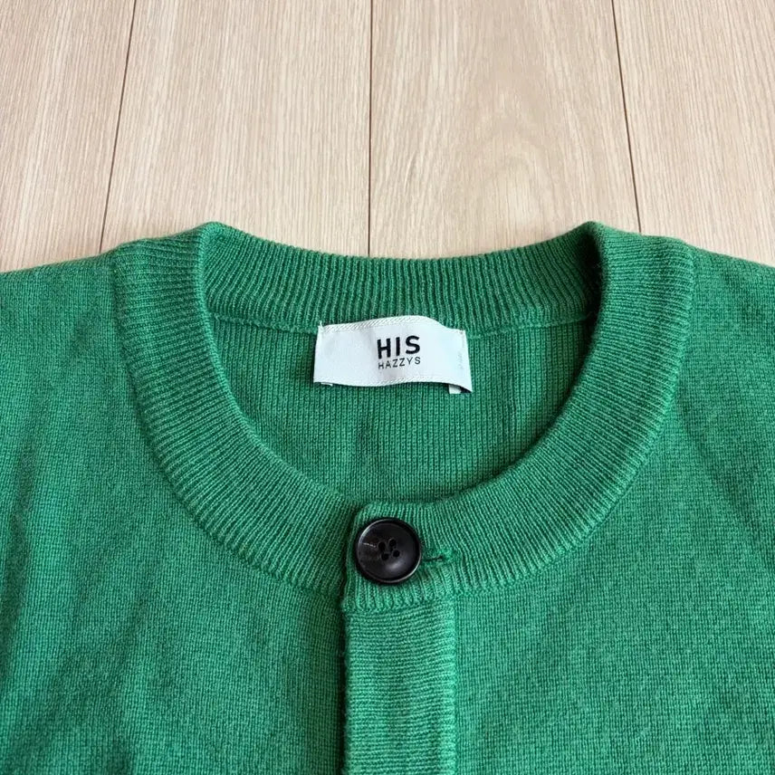 [BUNJANG] Hazzys Green Cardigan (Size M) / 헤지스 가디건 M사이즈 팝니다