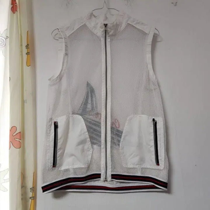 [BUNJANG] Crocodile Lady White Mesh Vest 95 / 크로커다이얼 레이디화이트 메쉬  조끼95