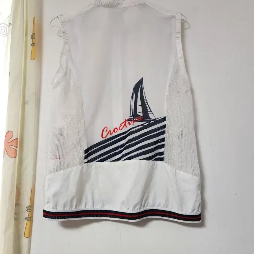 [BUNJANG] Crocodile Lady White Mesh Vest 95 / 크로커다이얼 레이디화이트 메쉬  조끼95