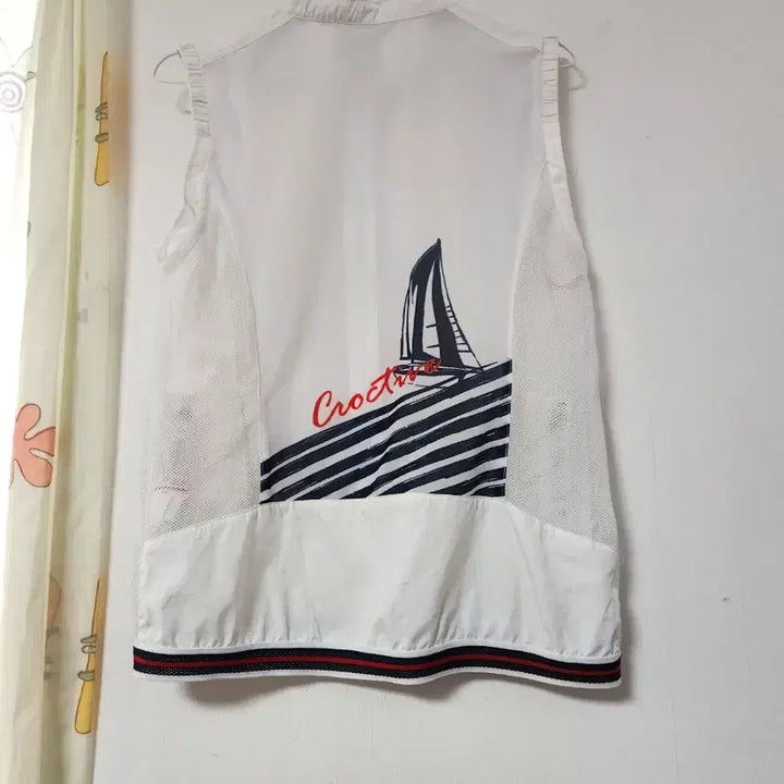 [BUNJANG] Crocodile Lady White Mesh Vest 95 / 크로커다이얼 레이디화이트 메쉬  조끼95