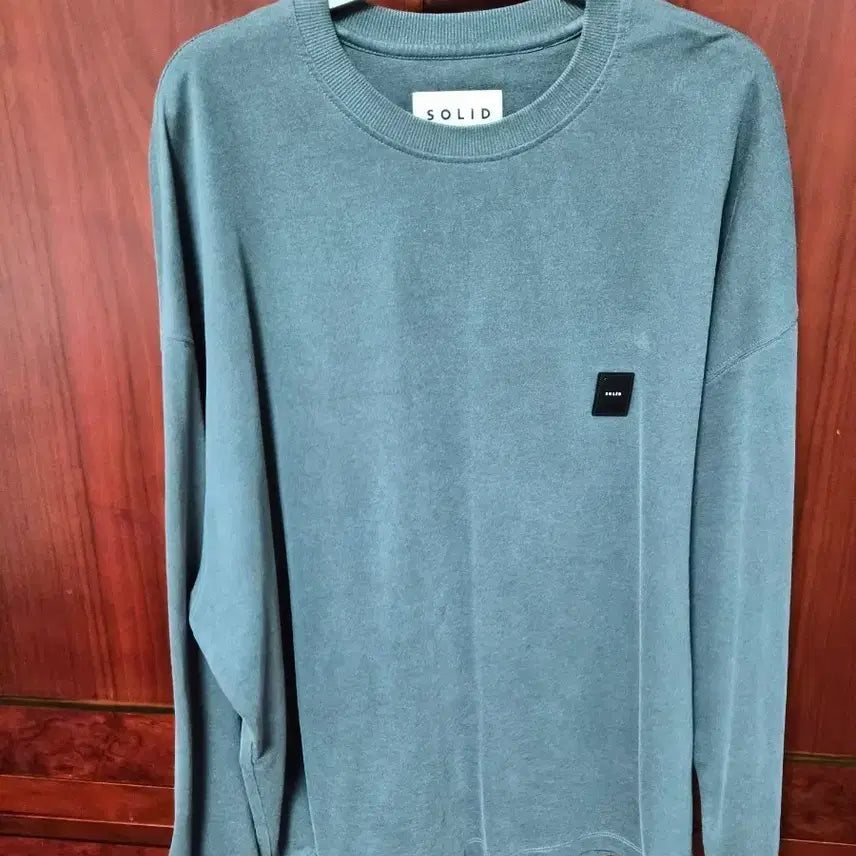 [BUNJANG] Solid Homme Charcoal Long Sleeve T-Shirt / 솔리드옴므 긴팔티셔츠