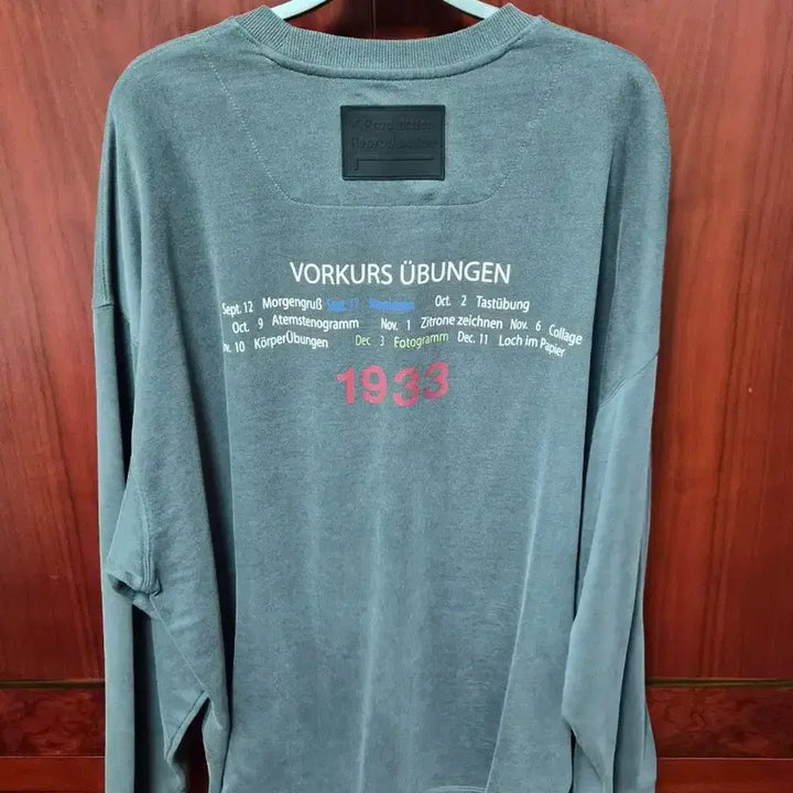 [BUNJANG] Solid Homme Charcoal Long Sleeve T-Shirt / 솔리드옴므 긴팔티셔츠