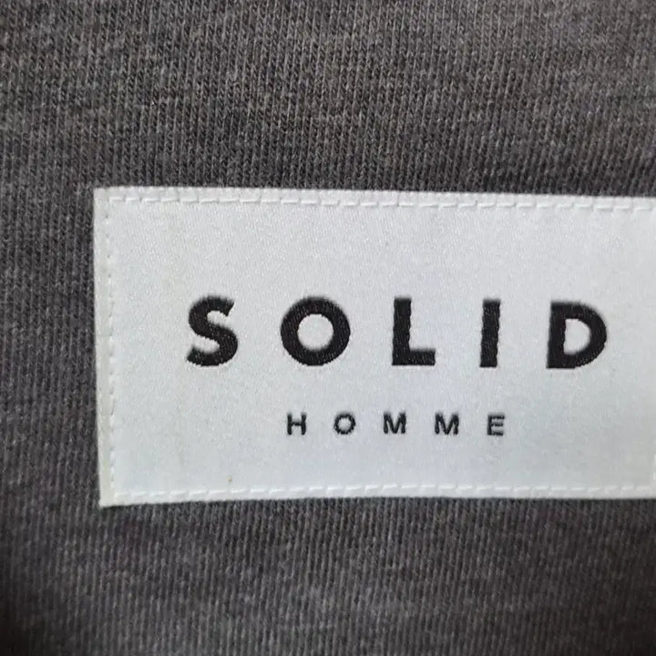 [BUNJANG] Solid Homme Charcoal Long Sleeve T-Shirt / 솔리드옴므 긴팔티셔츠