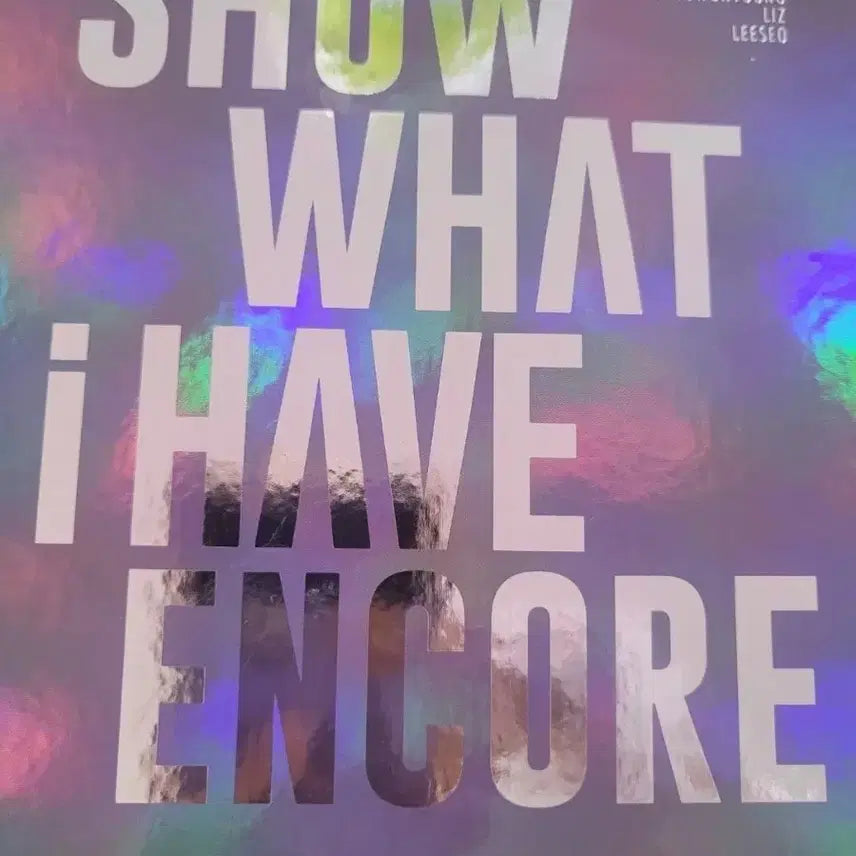 [SOLD OUT] 아이브 쇼왓아이해브 앙콘 키트비디오 앨범 디비디 dvd