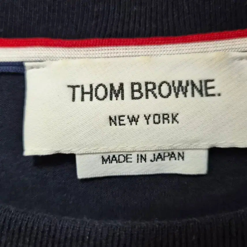 [BUNJANG] Thom Browne Navy Long Sleeve T-shirt / 톰브라운 네이비 긴팔