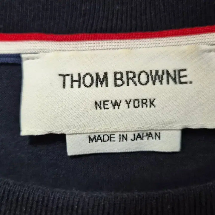 [BUNJANG] Thom Browne Navy Long Sleeve T-shirt / 톰브라운 네이비 긴팔
