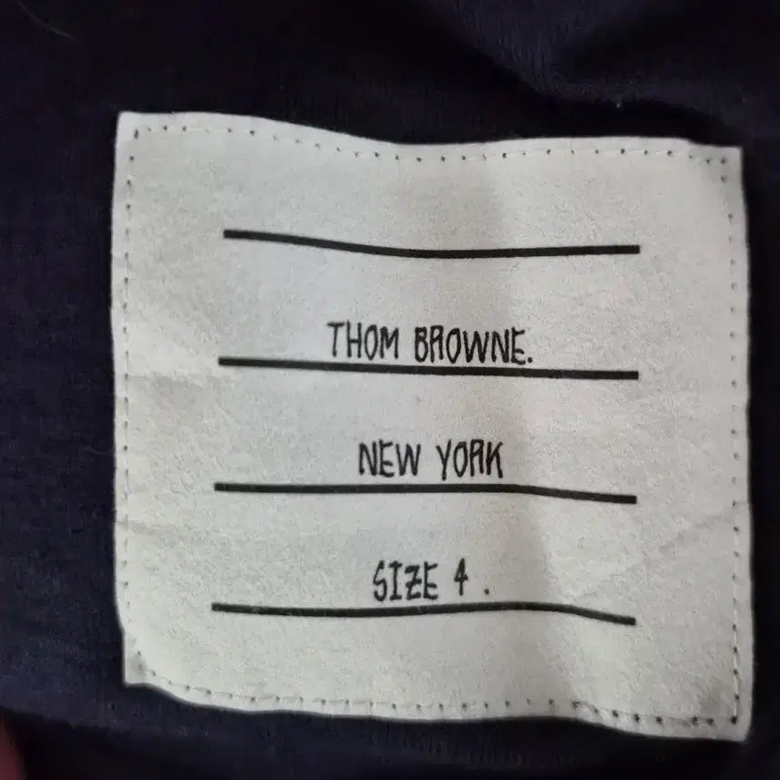 [BUNJANG] Thom Browne Navy Long Sleeve T-shirt / 톰브라운 네이비 긴팔