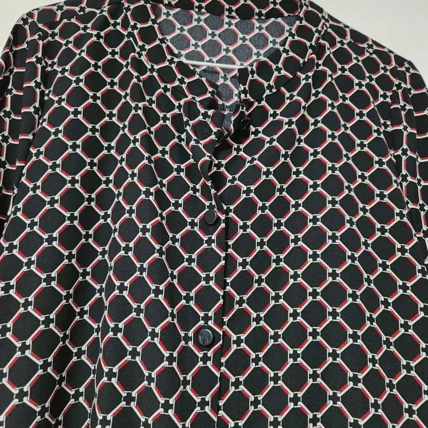[BUNJANG] Andy &amp; Karen Pattern Black Long Shirt Dress / 앤디앤카렌 패턴 블랙 롱 셔츠 원피스 F