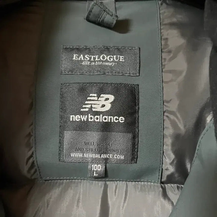 [BUNJANG] New Balance Eastlogue Padded Jacket - Green - L / 뉴발란스 이스트로그 패딩 L 그린