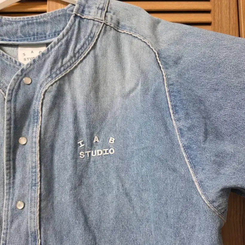 [BUNJANG] IAB Studio Denim Baseball Jersey XXL / IAB STUDIO  데님 베이스볼 저지 블루 XXL
