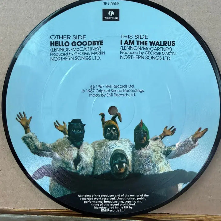[BUNJANG] The Beatles Hello Goodbye 7-inch Picture Disc UK Original Press / (7인치 EP) The Beatles 비틀즈 - 픽처 디스크 UK 초반