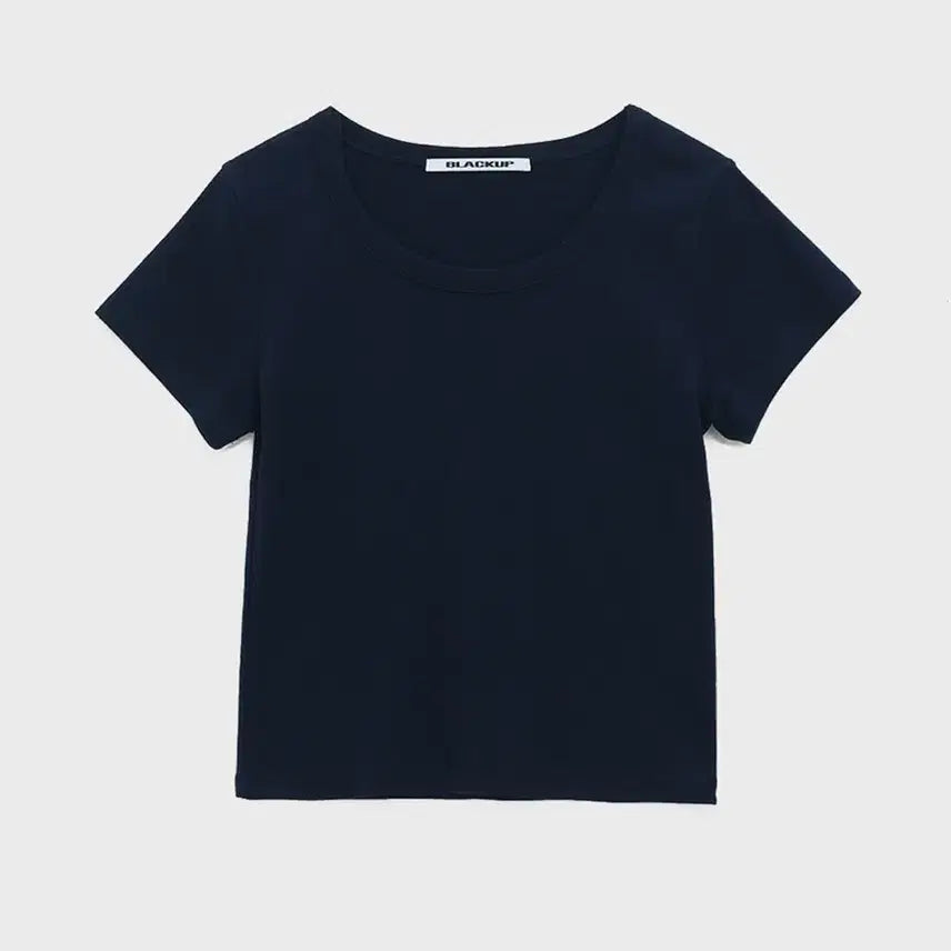 [SOLD OUT] 블랙업 [B-Basic] 스탠다드 유넥 반팔티 네이비, M