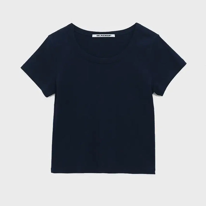 [SOLD OUT] 블랙업 [B-Basic] 스탠다드 유넥 반팔티 네이비, M