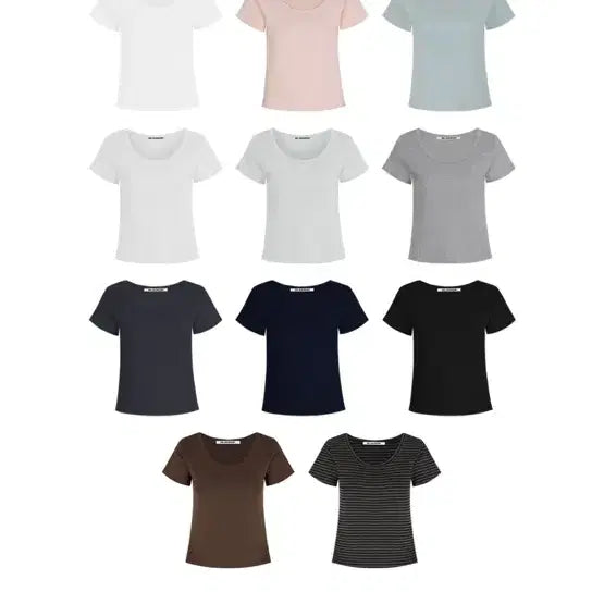 [SOLD OUT] 블랙업 [B-Basic] 스탠다드 유넥 반팔티 네이비, M