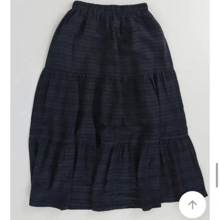 [BUNJANG] Minipoe Yusemi Check Long Skirt Navy New / (품절템) 미니포에 유즈미 체크 롱스커트 네이비 새상품