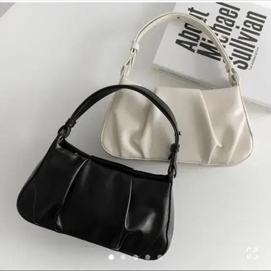 [BUNJANG] Ably Shirring Mini Shoulder Bag - Black / 에이블리 셔링 미니 숄더백 블랙