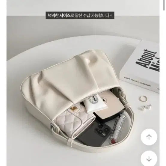 [BUNJANG] Ably Shirring Mini Shoulder Bag - Black / 에이블리 셔링 미니 숄더백 블랙