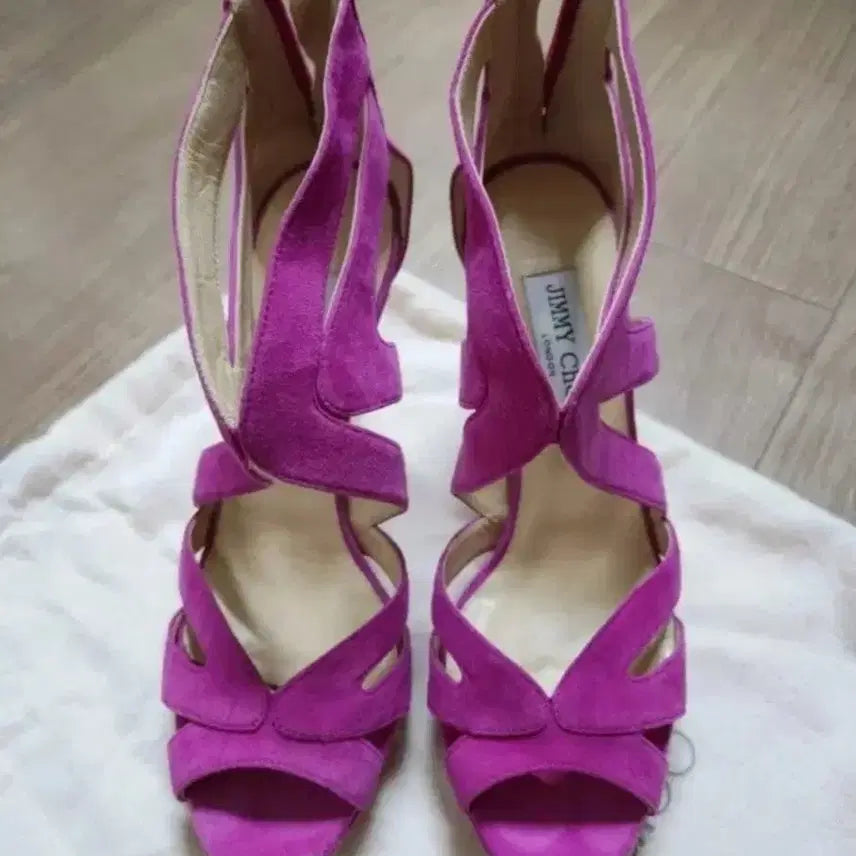 [BUNJANG] Jimmy Choo Suede Wedge Heels Size 37.5 / 지미추/새상품급/스웨이드 웨지힐/37.5