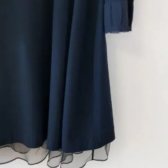 [BUNJANG] Son Jung Wan Navy Frill Detail Dress / 손정완 네이비 원피스