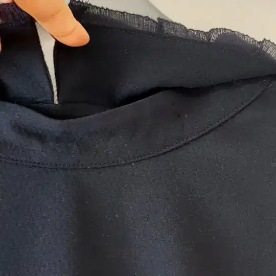 [BUNJANG] Son Jung Wan Navy Frill Detail Dress / 손정완 네이비 원피스