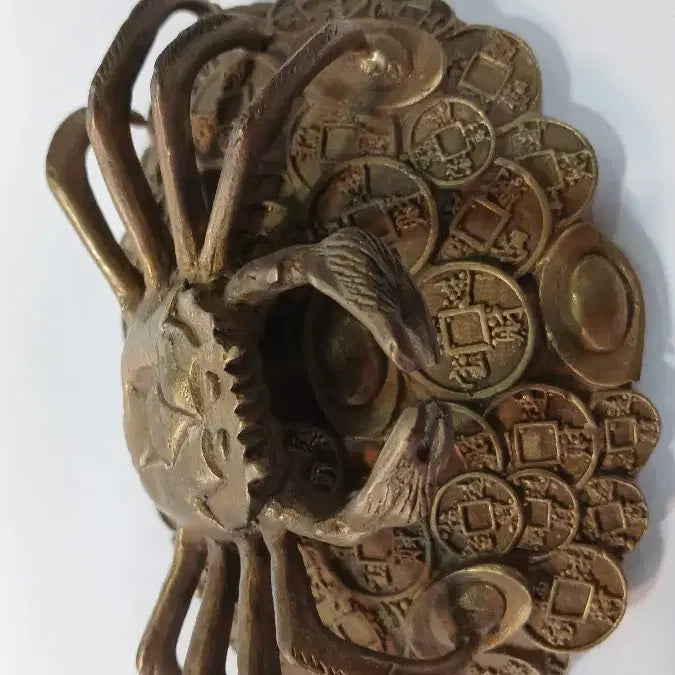 [BUNJANG] Vintage Brass Crab Ornament / 빈티지 황동 게 재물