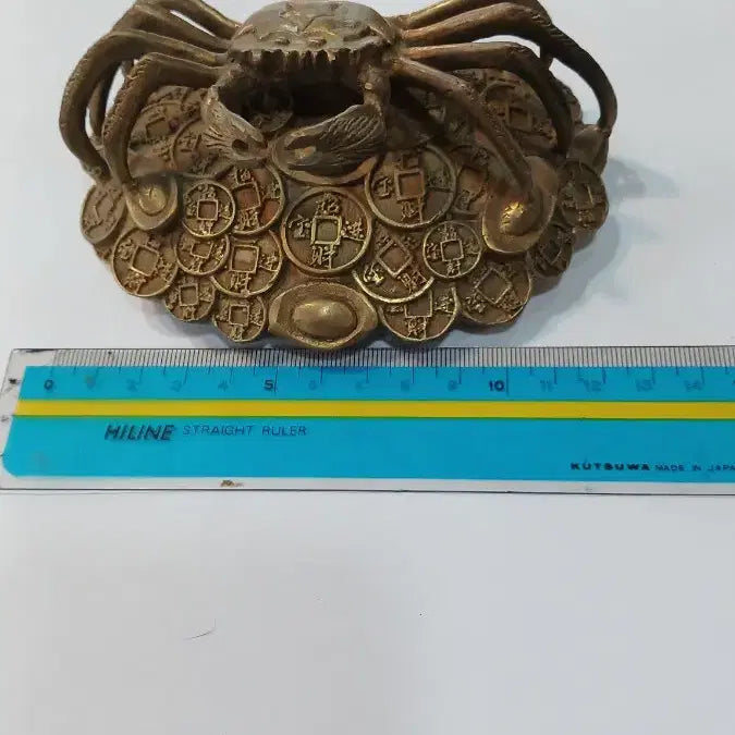 [BUNJANG] Vintage Brass Crab Ornament / 빈티지 황동 게 재물