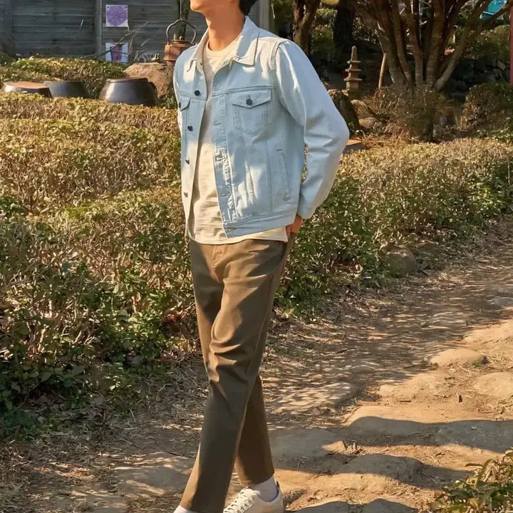[BUNJANG] Epigram Embroidered Denim Jacket / 에피그램 EPI 자수 데님 자켓