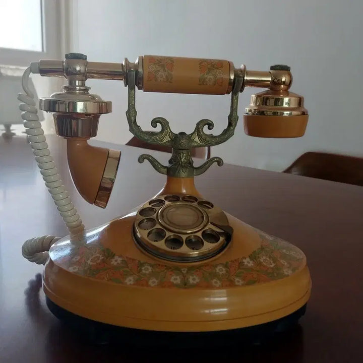 [BUNJANG] Vintage Floral Dial Telephone / 빈티지 다이얼 전화기