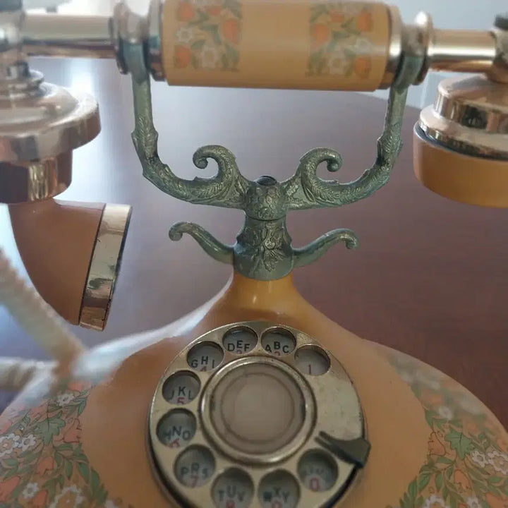 [BUNJANG] Vintage Floral Dial Telephone / 빈티지 다이얼 전화기