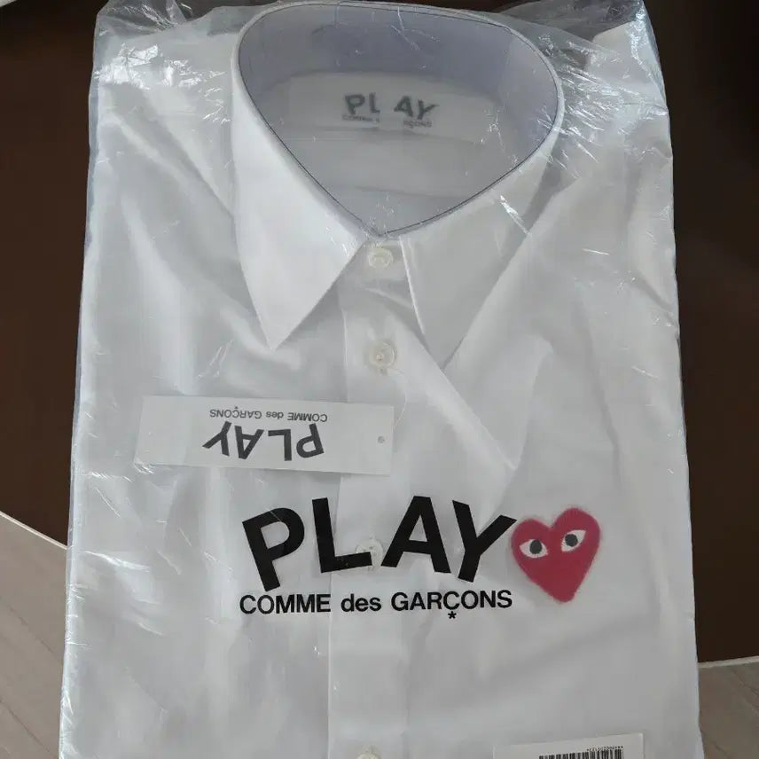 [BUNJANG] Comme des Garcons Play White Heart Long Sleeve Shirt XS / 꼼데가르송 플레이 화이트 하트 긴팔 셔츠 리뉴얼 XS 사이즈 판매
